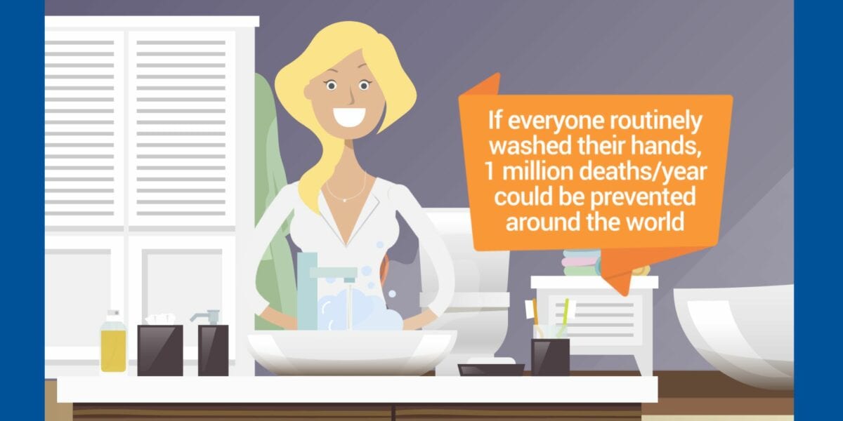 If everyone routinely washed their hands, 1 million deaths could be prevented worldwide each year